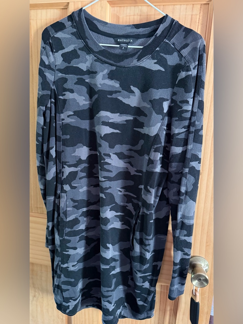 Athleta Camo Long Sleeve Dress